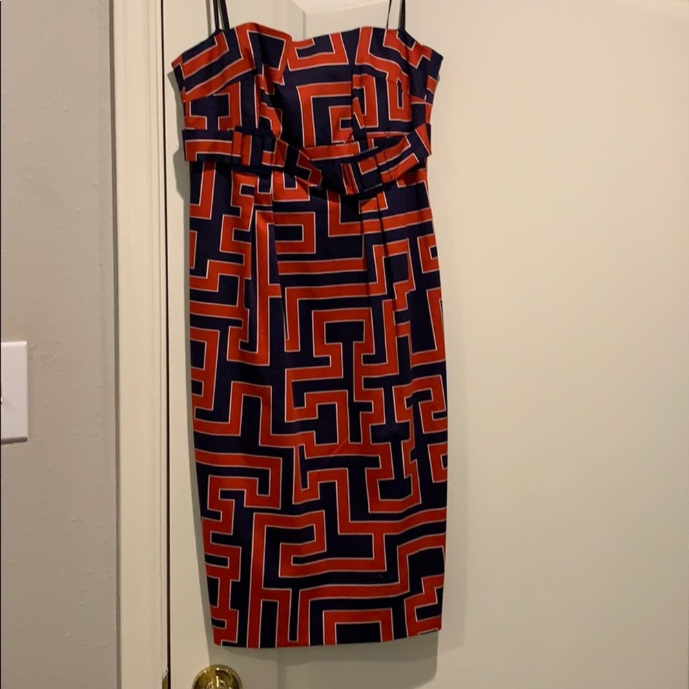 Semi-formal, strapless dress